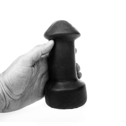 All Black - Hook-Up Masturbator, Elegant Design, Oral Sex Imitation, 17 cm, Made in Belgium, Phthalates Free