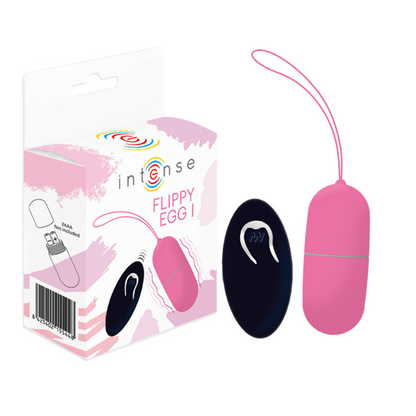 Intense Flippy I Egg Vibrator with Remote Control Pink - Extended Size and Pleasure, by Intense Couples Toys