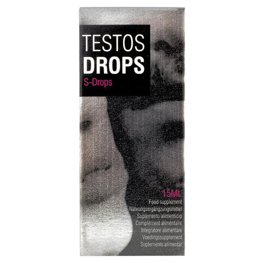 Cobeco Pharma - Testos Drops 15 ml - Drops for the Stimulation of Sexual Desire with L-arginine and Vitamin C