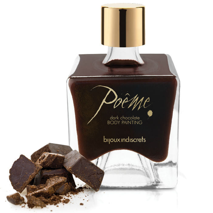 Bijoux Poeme Body Painting - Dark Chocolate Body Painting, 50 g, With Pen Included