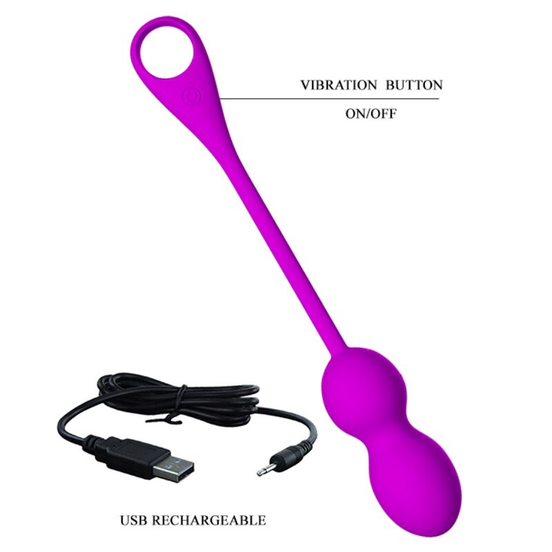 Pretty Love Smart- Elvira Reîncărcabilă Bile Vibratoare Violet