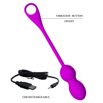 Pretty Love Smart- Elvira Reîncărcabilă Bile Vibratoare Violet