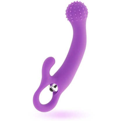 Intense Fun - Naila Purple Silicone Vibrator, G Spot, Clitoris Stimulator, Waterproof, Phthalate Free