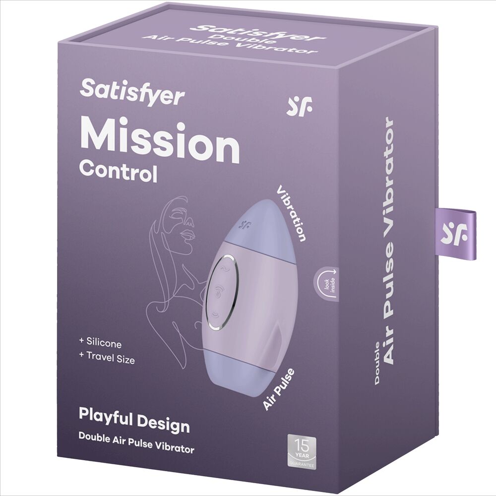 Satisfyer Vibrator- Control Misiune Liliac Mic Dublu Impuls Vibrator