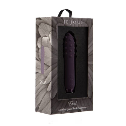 Je Joue - Duet Bullet Purple, Compact Vibrator with Multiple Surfaces, 5 Speeds and 7 Models, Waterproof, USB Rechargeable, Dimensions: 115mm x 28.5mm x 28.5mm