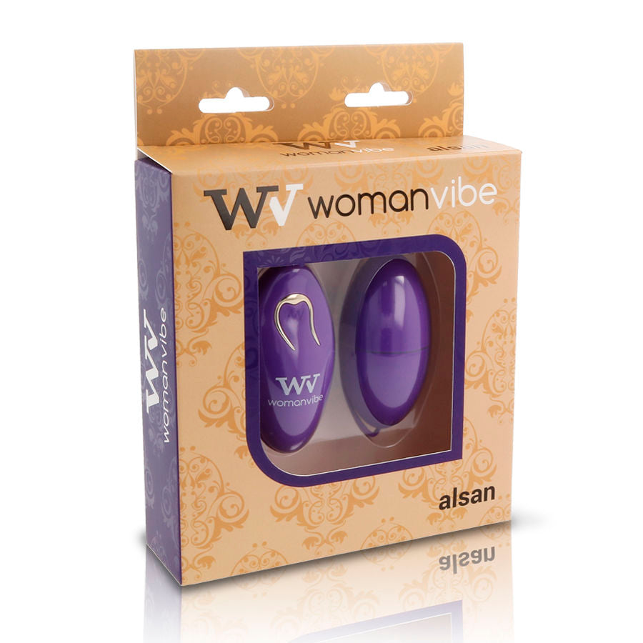 Womanvibe - Alsan Egg Remote Control Silicone Bat, Egg Vibrator with Remote Control