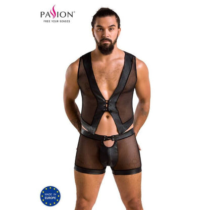 Passion Men - Set William Black S/M, Material: 60% Polyurethane, 40% Polyester, Made in Poland, Oeko-Tex Certified