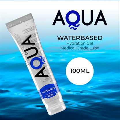 Aqua Quality - Water Based Lubricant, Neutral in Taste, 100 ml, Dermatologically Tested, CE Brand, Fragrance Free