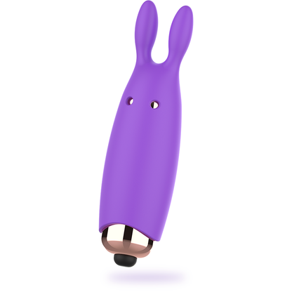 Womanvibe - Bugsy Silicone Rabbit Stimulator, 2.4 x 7.3 cm, 1 Speed, Silent, Flexible, LR44 Batteries Included