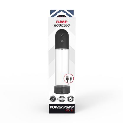 Pump Addicted RX11 Automatic Addictive Pump, Insertable Length 20.5 cm, Water Resistant, Phthalate Free