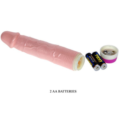 Baile Vibrators - Realistic Vibrator For Beginners Flesh 21.5 cm, Multispeed, PVC and ABS Material