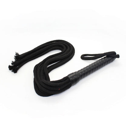 Ohmama Fetish - 56cm Length Rope Whip made of PVC, Wood, Polyester and Iron