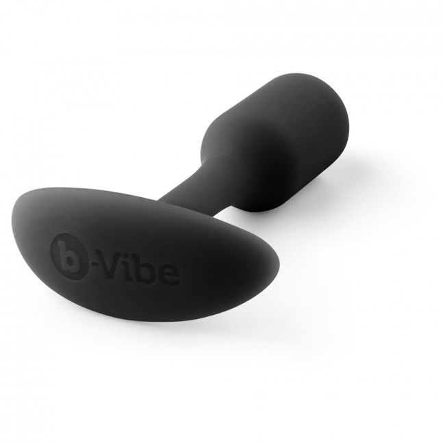 B-Vibe - Snug Anal Plug with Weight and Black Silicone - 2 x 9.4 cm