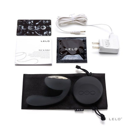 Lelo - Ida Black Vibrator for Couples with Vibrations and Rotations Inside, Remote Control