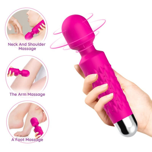 Armony Massagers- Poștaș Masager & Vibrator Cu Cap Super Flexibil Fucsia