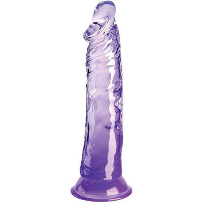 King Cock Clear - Purple Realistic Dildo 21.8 cm, Water Resistance, TPE Material