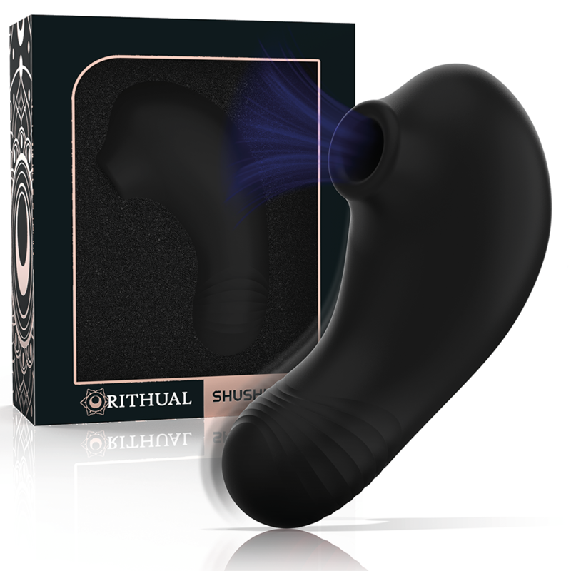 Rithual-  Shushu Pro Stimulator Clitoridian 2 Motoare Puternice Negru