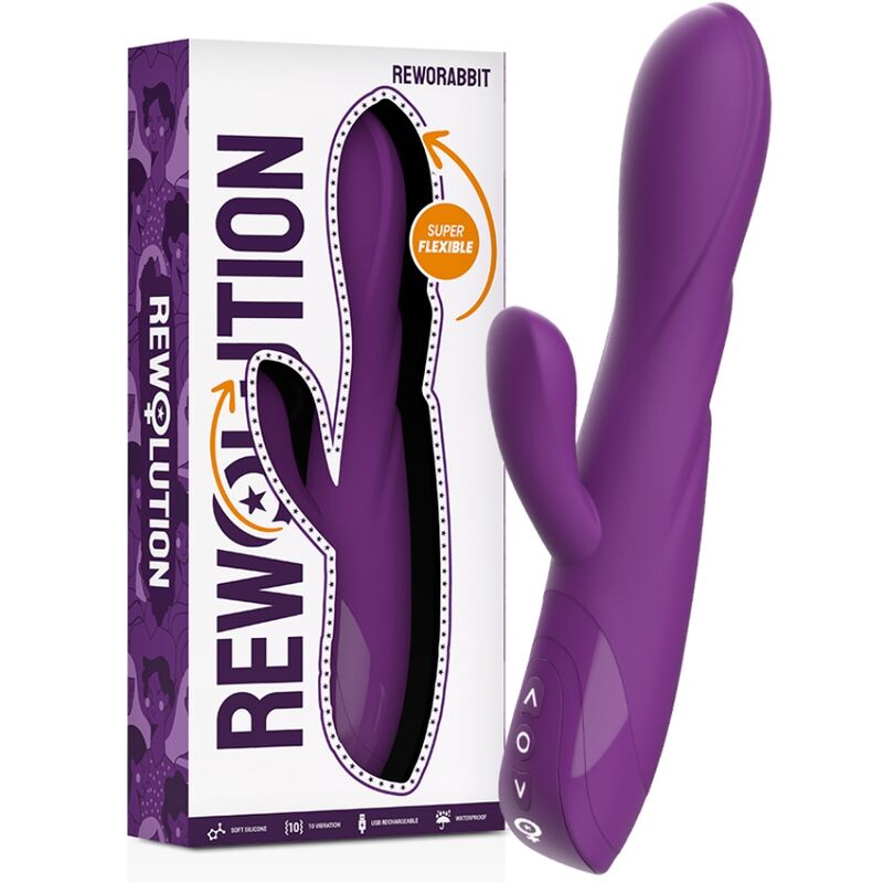 Rewolution- Reworabbit Vibrator Flexibil Cu Rabbit