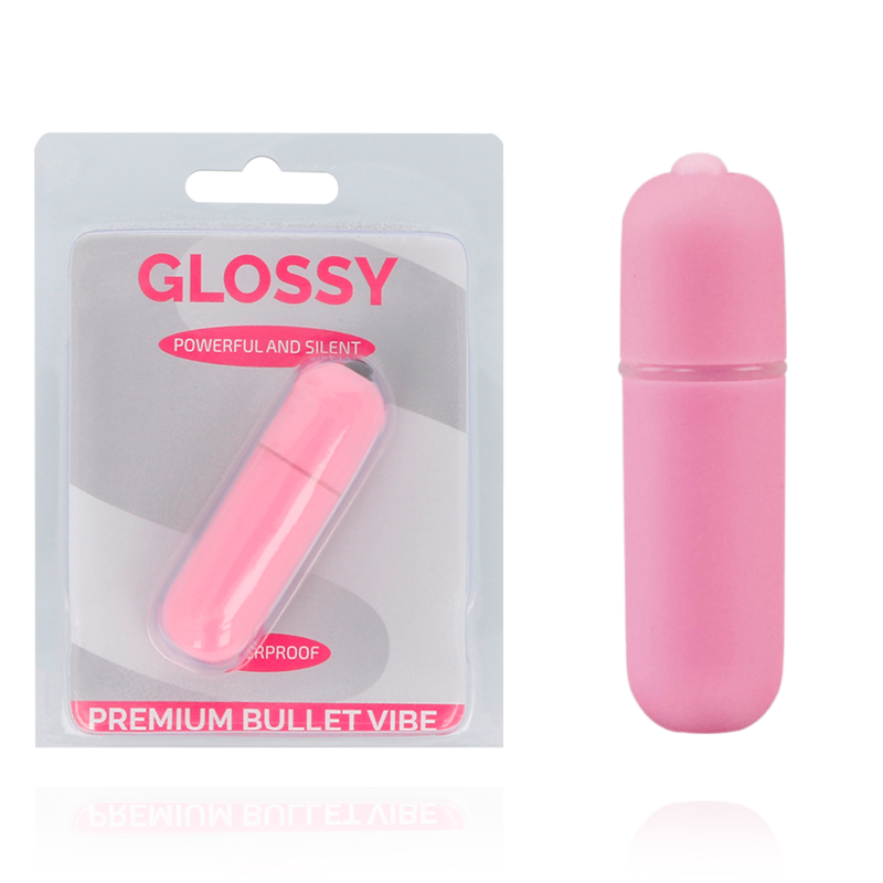 Glossy - Premium Bullet Vibe Pink 10 Vibration Modes (Dimensions: 18 mm x 61 mm)