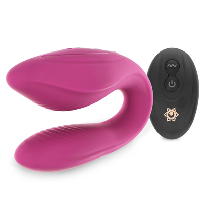 Rithual - Kama Remote Couples Massager Orquidea, Vibrator for Couples, Hypoallergenic Silicone, Rechargeable, Remote Control