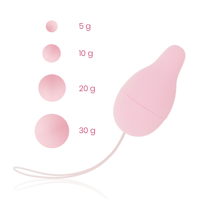 Ohmama - Kegel Weight System For Pelvic Floor Development - With 4 Weights Included, Ergonomic Design