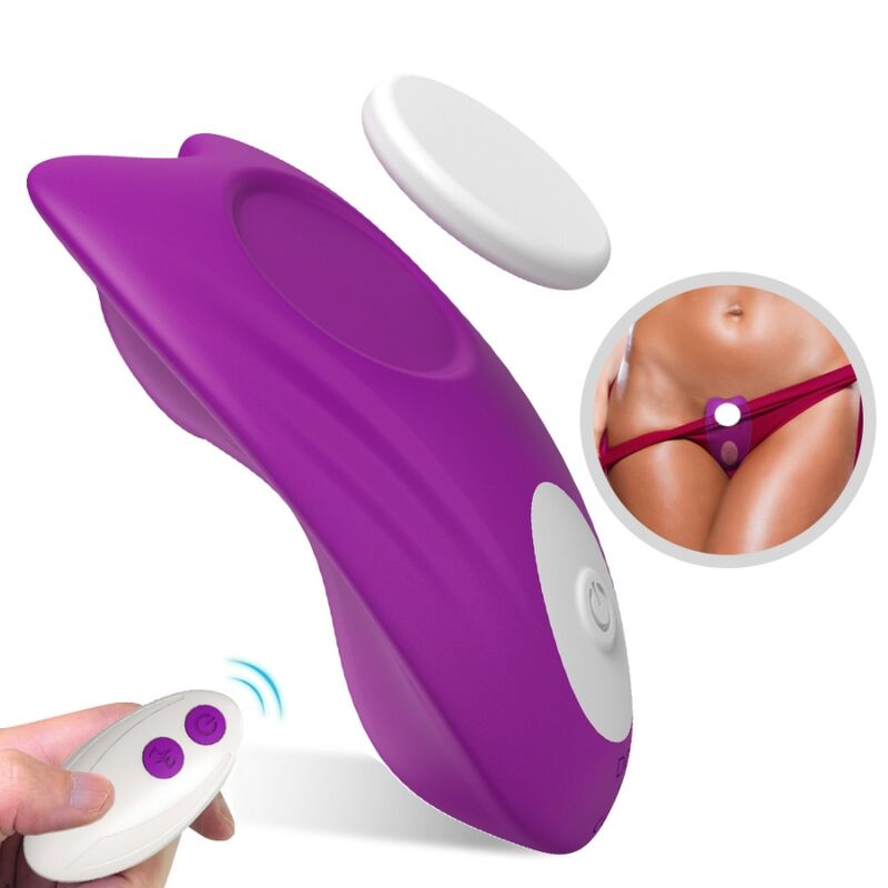 Armony Wearables- Fluture Purtabil Chiloți Vibrator Telecomandă Violet