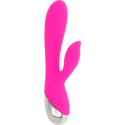 Ohmama Vibrators - Rabbit Vibrator 10 Vibration Modes, 19 cm, Silicone, Fuchsia