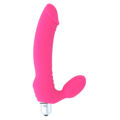 Intense Fun - Intense Sugar, Hot Pink Silicone Vibrator Dildo, Waterproof, Seven Speeds, Ergonomic