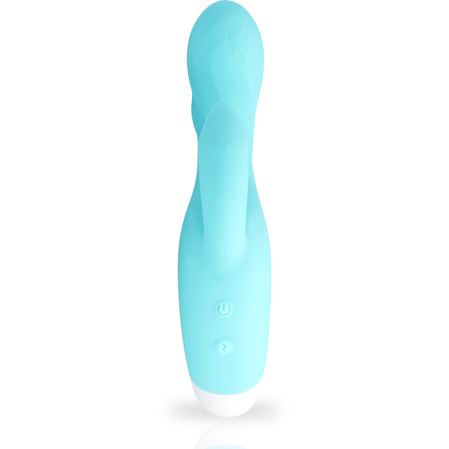 Mia - Dresden Turquoise Vibrator, Rechargeable G-Spot and Clitoris Vibrator, Medical Silicone, 10 Vibration Programs, Waterproof