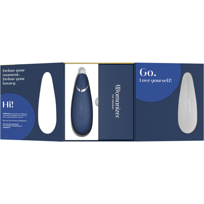 Womanizer - Premium Clitoris Stimulator 2 Blueberries, 14 Intensity Levels, Enhanced Autopilot, Smart Silence, IPX7 Water Resistant