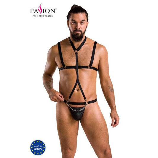 Passion Men - Set Andrew Black L/XL, Material: 60% Polyurethane, 40% Polyester, Made in the EU, Oeko-Tex Certified