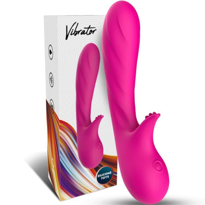 Armony Vibrators- Vibrator Romantism Cu Stimulator Fuchsia