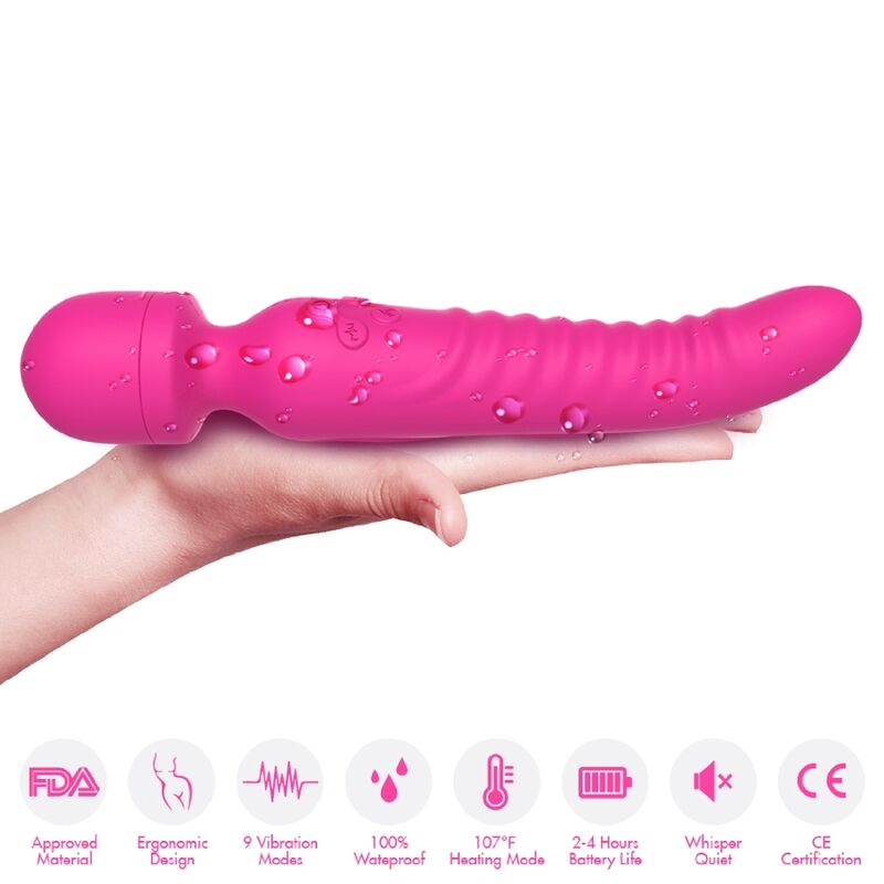 Armony Massagers- Misiunea Masaj & Vibrator Efect De Căldură Fuchsia