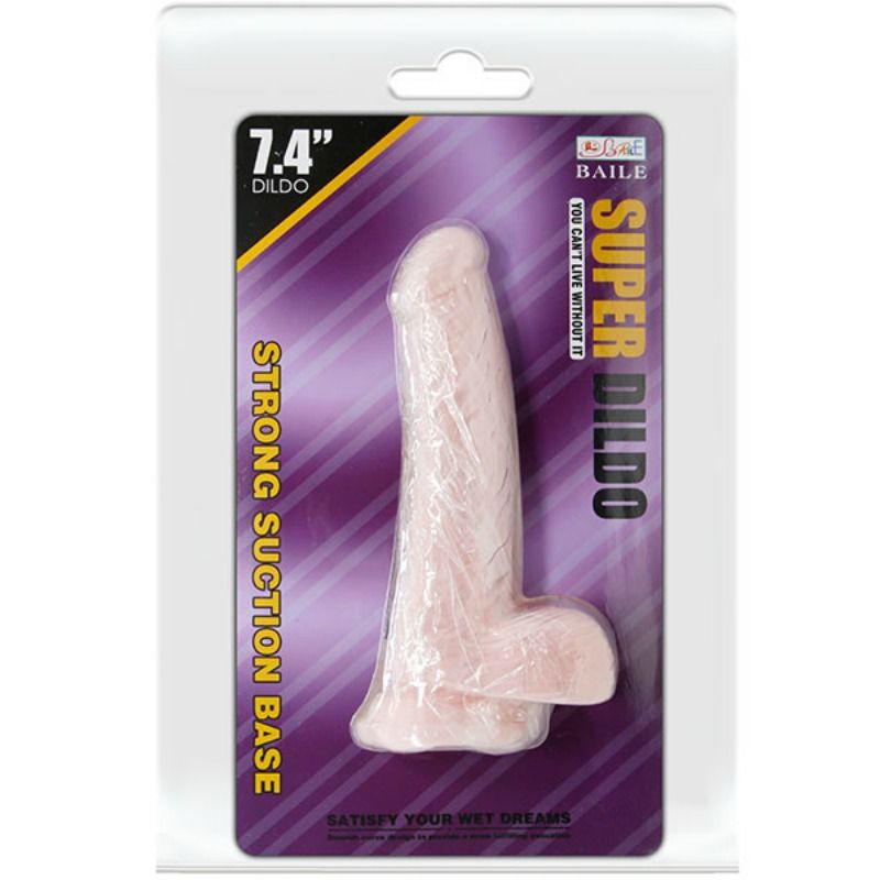 Baile Dildo-  Super Dildo Realist Flesh 18.8 Cm