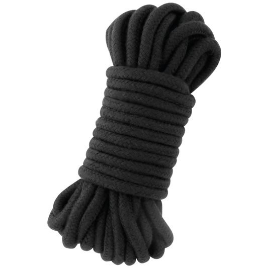 Darkness Bondage - Black Japanese Rope 10 Meters, 100% Cotton