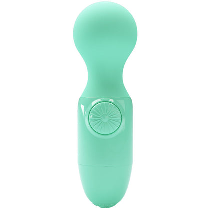 Pretty Love - Mini Wand With Small Stick, Pretty Green, Mini Vibrators, Material: Silicone, Color: Light Green