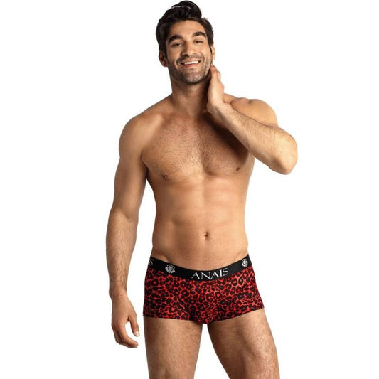 Anais Men - XL Red Tribal Boxers, Sports Cut, Composition 80% Polyamide, 20% Elastane