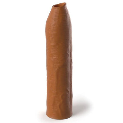 Fantasy X-Tensions - Uncut Penis Extension Sleeve 17.78 cm Silicone Caramel