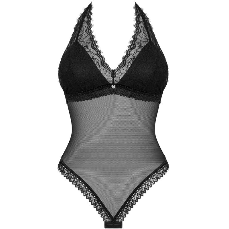 Obsessive Teddies - Body Medilla XL/XXL, Seductive Black, Classic Cut, Adjustable Straps