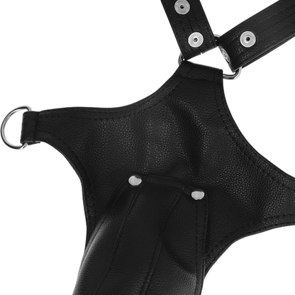 Fetish Submissive Attitude - Men's V Shaped Eco Leather Harness One Size Designed in Amsterdam