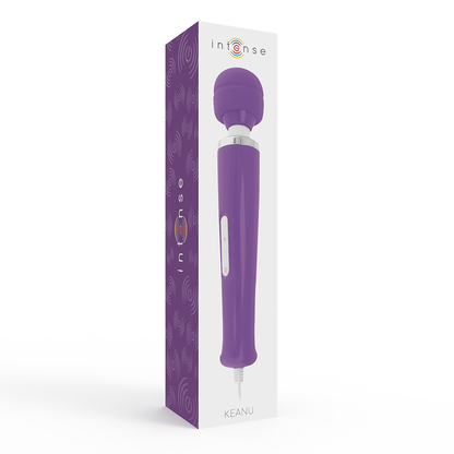 Intense Couples Toys - Keanu Intense Vibrating Power Wand, 8 Modes, Purple