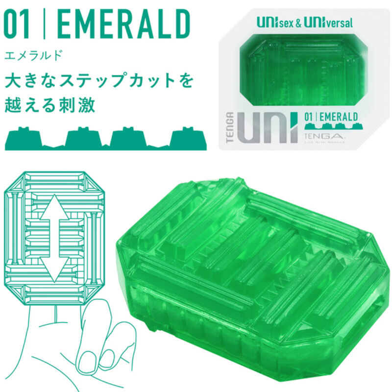 Tenga- Degetar Masturbator  Uni Emerald