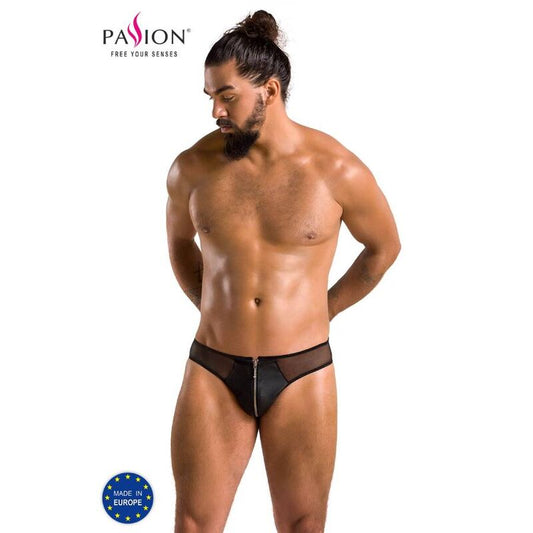 Passion Men - Brief Timmy Black S/M - Material Polyurethane 60%, Polyester 40% - Made in Poland, Oeko-Tex Certified