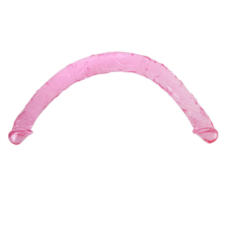 Baile Anal - Flexible Double Dildo Lilac, 44.5 cm Length, for Vaginal and Anal Penetration