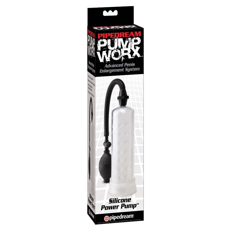 Pump Worx Silicone Power Pump Transparent, Soft Silicone Material, Inner Diameter 4 cm, Outer Diameter 5 cm