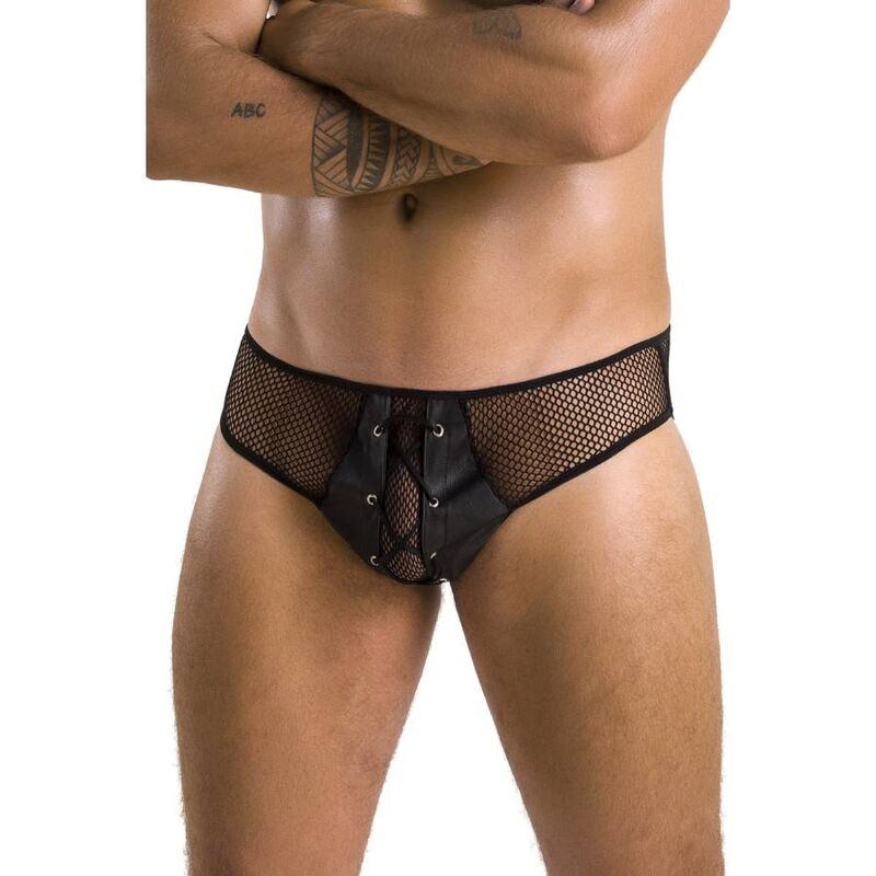 Passion Men - Brief Richard Black L/XL - Material Polyurethane 60%, Polyester 40% - Made in the EU