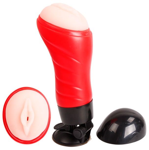 Crazy Bull - Pussy Suction Masturbator with 12 Vibration Functions, Flesh Color