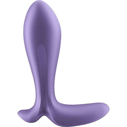 Satisfyer Intensity Anal Plug with Powerful Vibrations and Bluetooth Control, Purple, Body-Friendly Silicone, Water Resistant, 15 Year Warranty