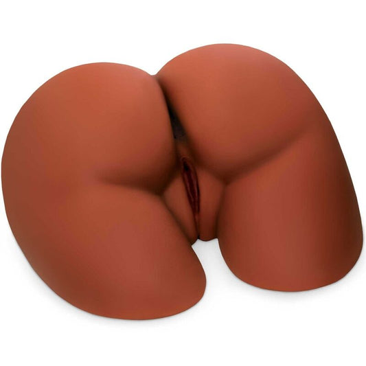 Pdx Plus+ - Perfect Ass XL Double Entry Masturbator Brown 34.6 x 30.2 cm