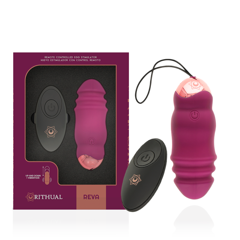 Rithual - Reva Egg Remote Control Vibrator, 10 Vibration Modes, Rithual Color Design, USB Rechargeable